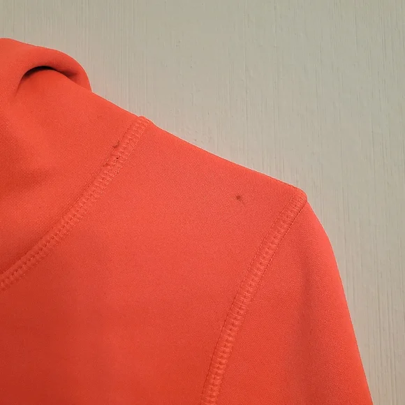 The North Face Hoodie Size Medium Black Logo Print Pink/Orange Sweatshirt Neon - Picture 5 of 12